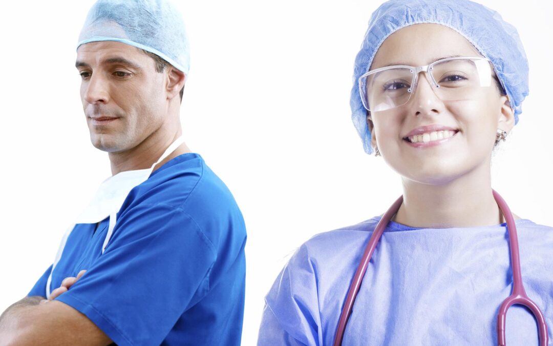 A male and a female nurse
